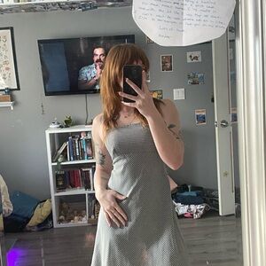 Black and White Gingham Dress